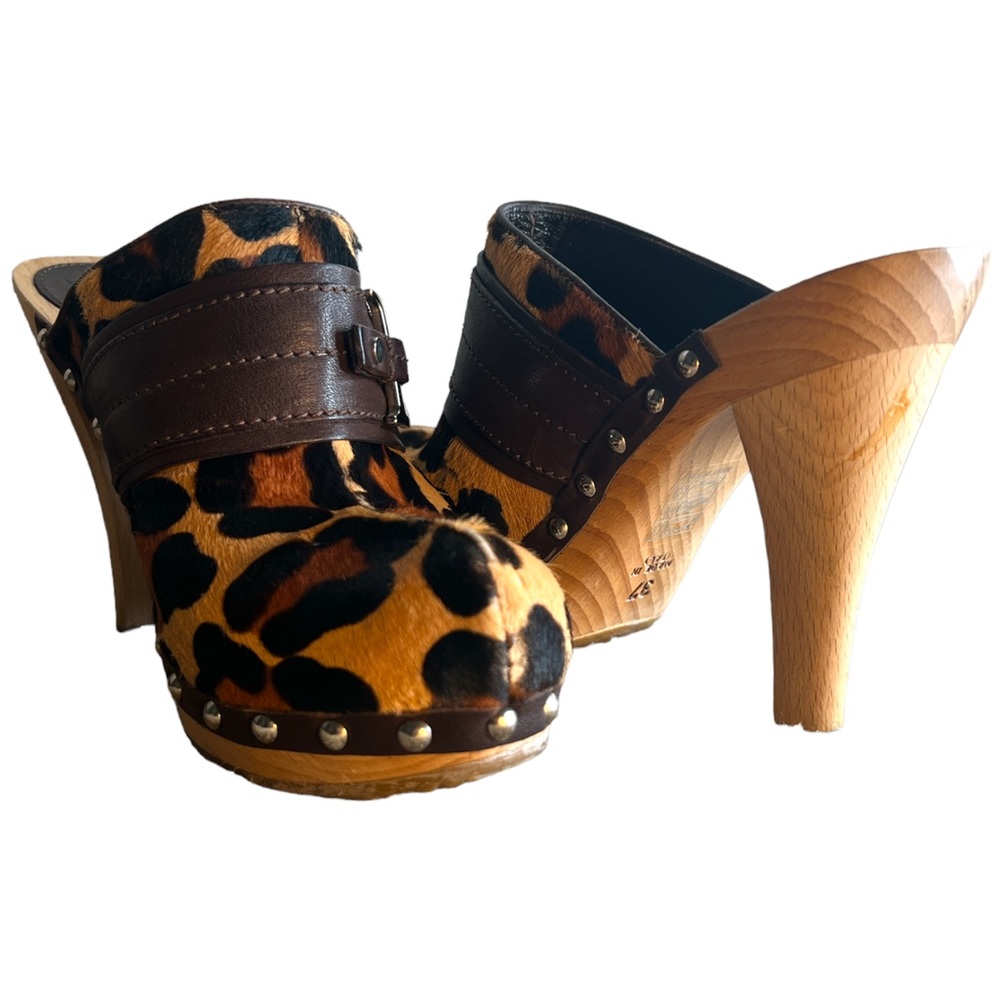 Dior Leopard Print Heels